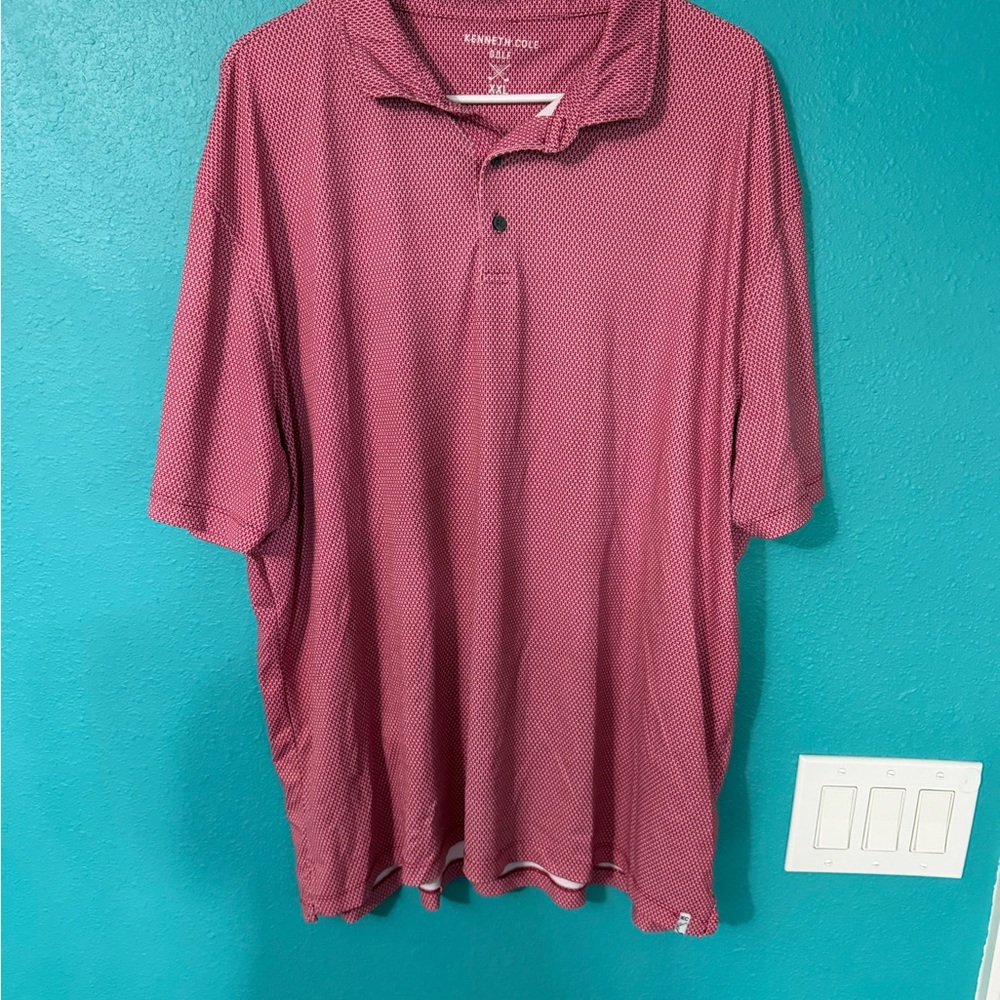 Kenneth Cole Men’s Polo Shirt - Burgundy